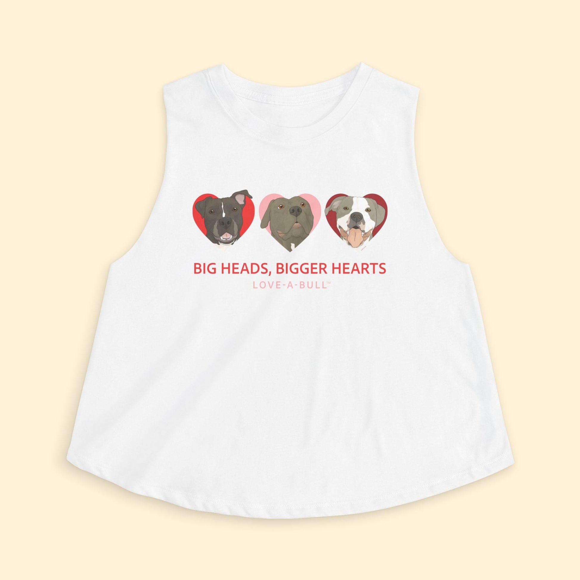 Cropped Muscle Tank | FUNDRAISER | Love - A - Bull - Detezi Designs - 50662258556681016706
