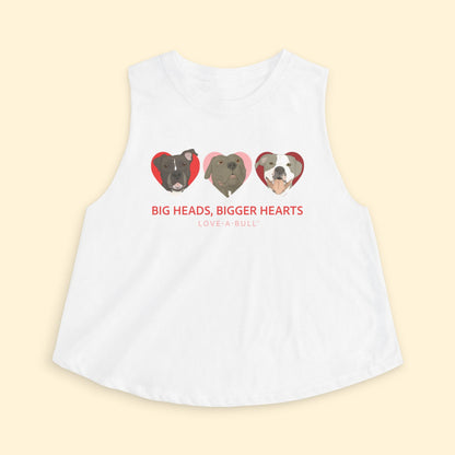 Cropped Muscle Tank | FUNDRAISER | Love - A - Bull - Detezi Designs - 50662258556681016706