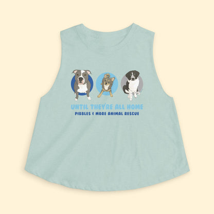 Cropped Muscle Tank | FUNDRAISER | Pibbles & More Animal Rescue - Detezi Designs - 11698851035106873332