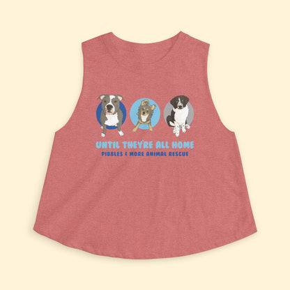 Cropped Muscle Tank | FUNDRAISER | Pibbles & More Animal Rescue - Detezi Designs - 18575762810580859605