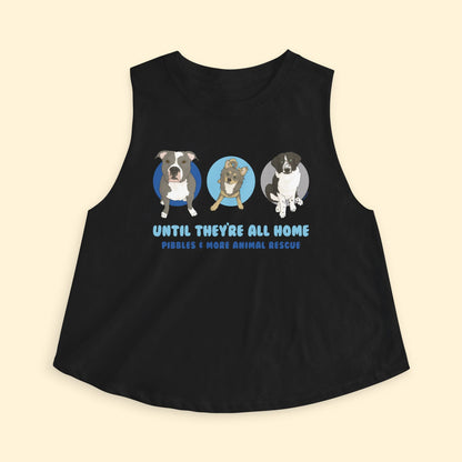 Cropped Muscle Tank | FUNDRAISER | Pibbles & More Animal Rescue - Detezi Designs - 99084615029688028695