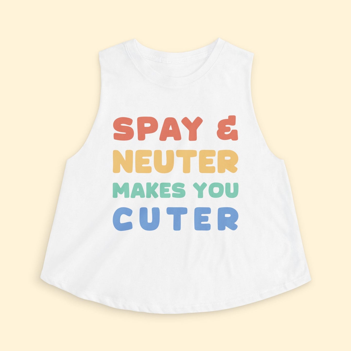 Cropped Muscle Tank | Makes You Cuter - Detezi Designs - 10513433542517327509