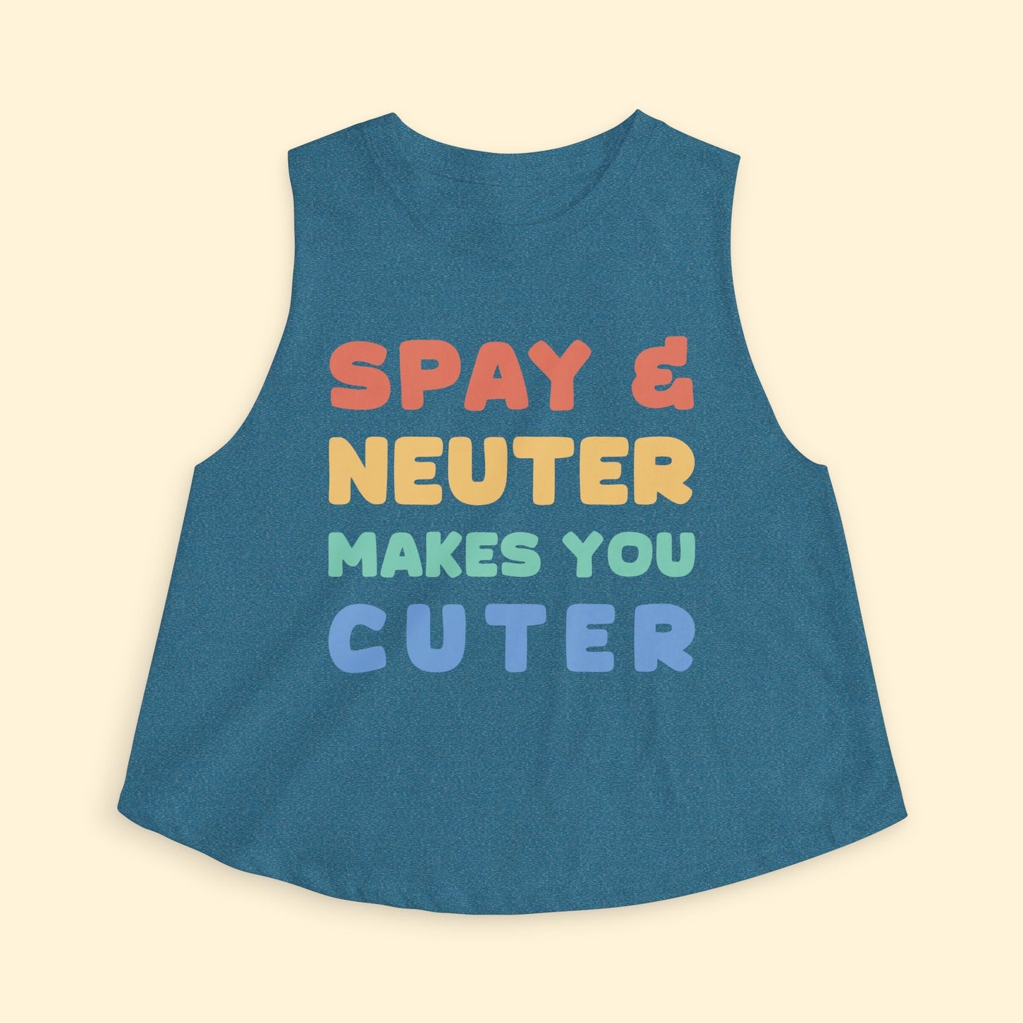 Cropped Muscle Tank | Makes You Cuter - Detezi Designs - 24770201192570648868