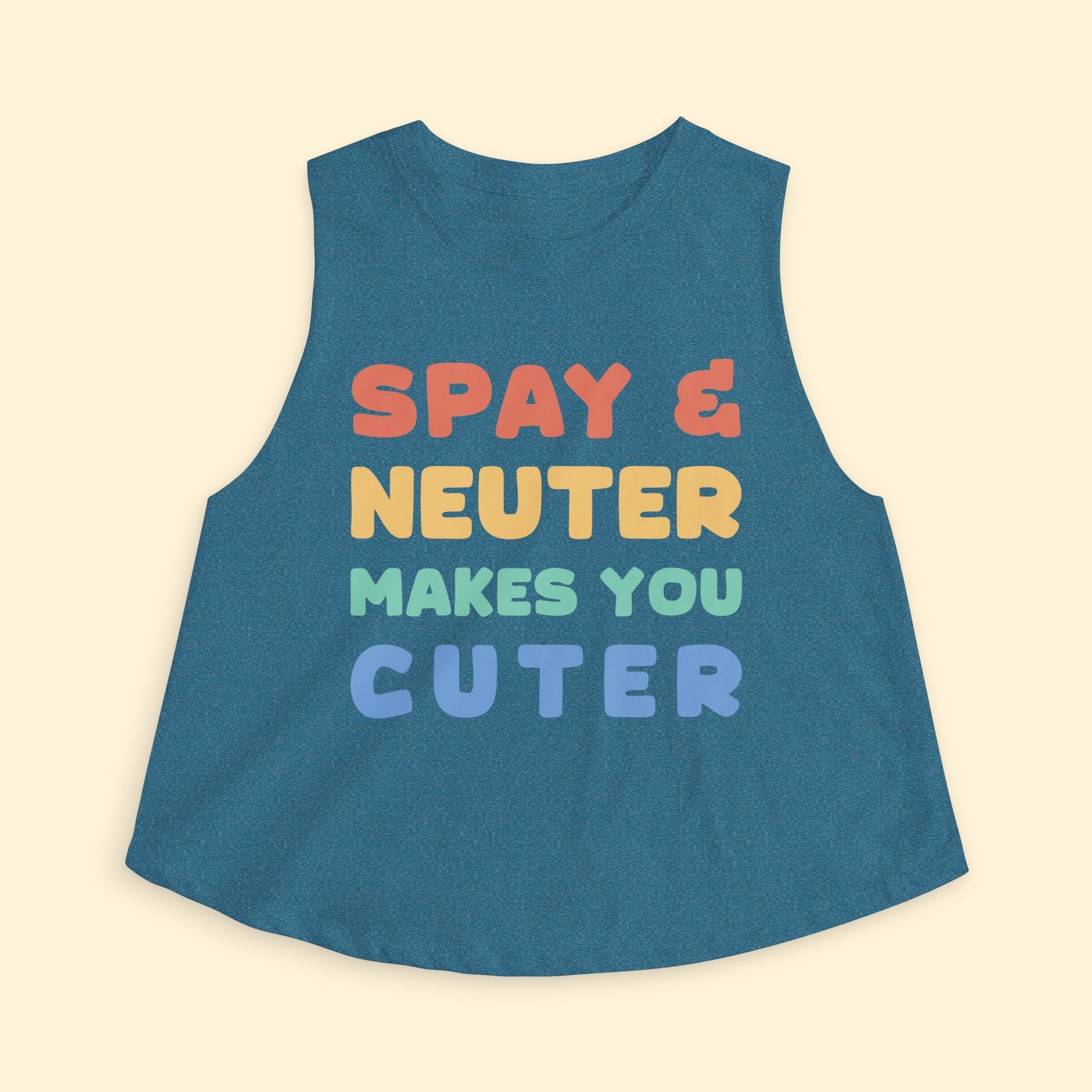 Cropped Muscle Tank | Makes You Cuter - Detezi Designs - 24770201192570648868