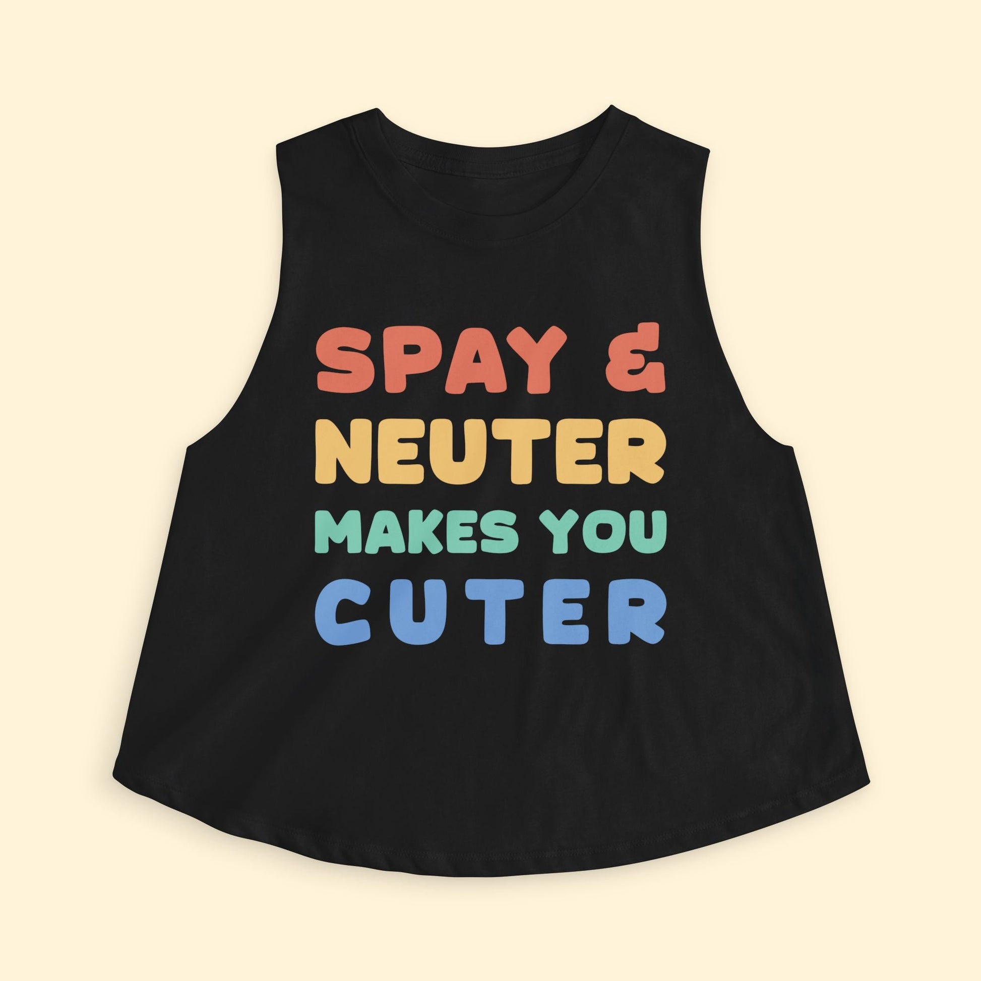 Cropped Muscle Tank | Makes You Cuter - Detezi Designs - 69589647249632676284