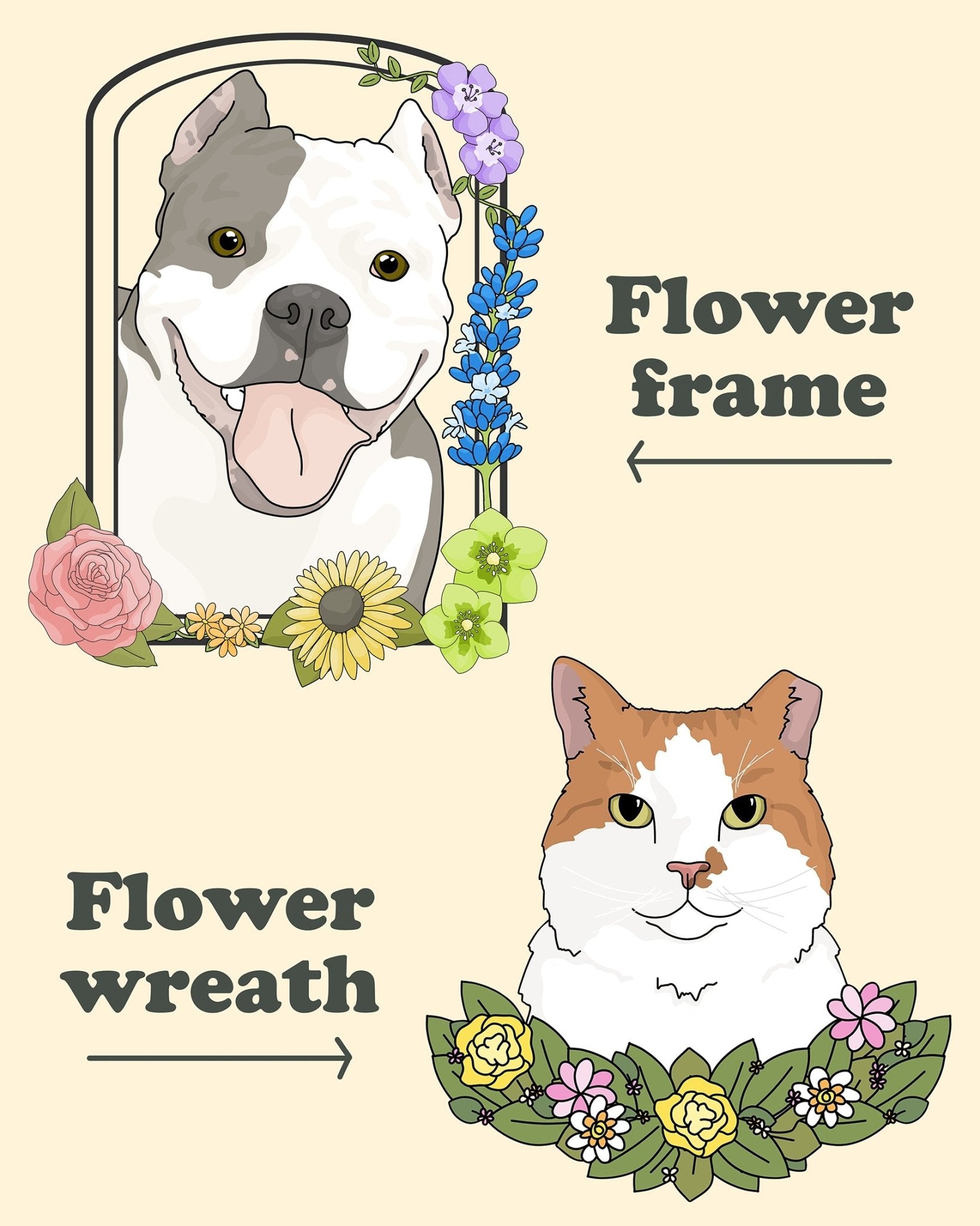 Custom Pet Portrait - Detezi Designs - CPP001