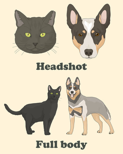 Custom Pet Portrait - Detezi Designs - CPP001