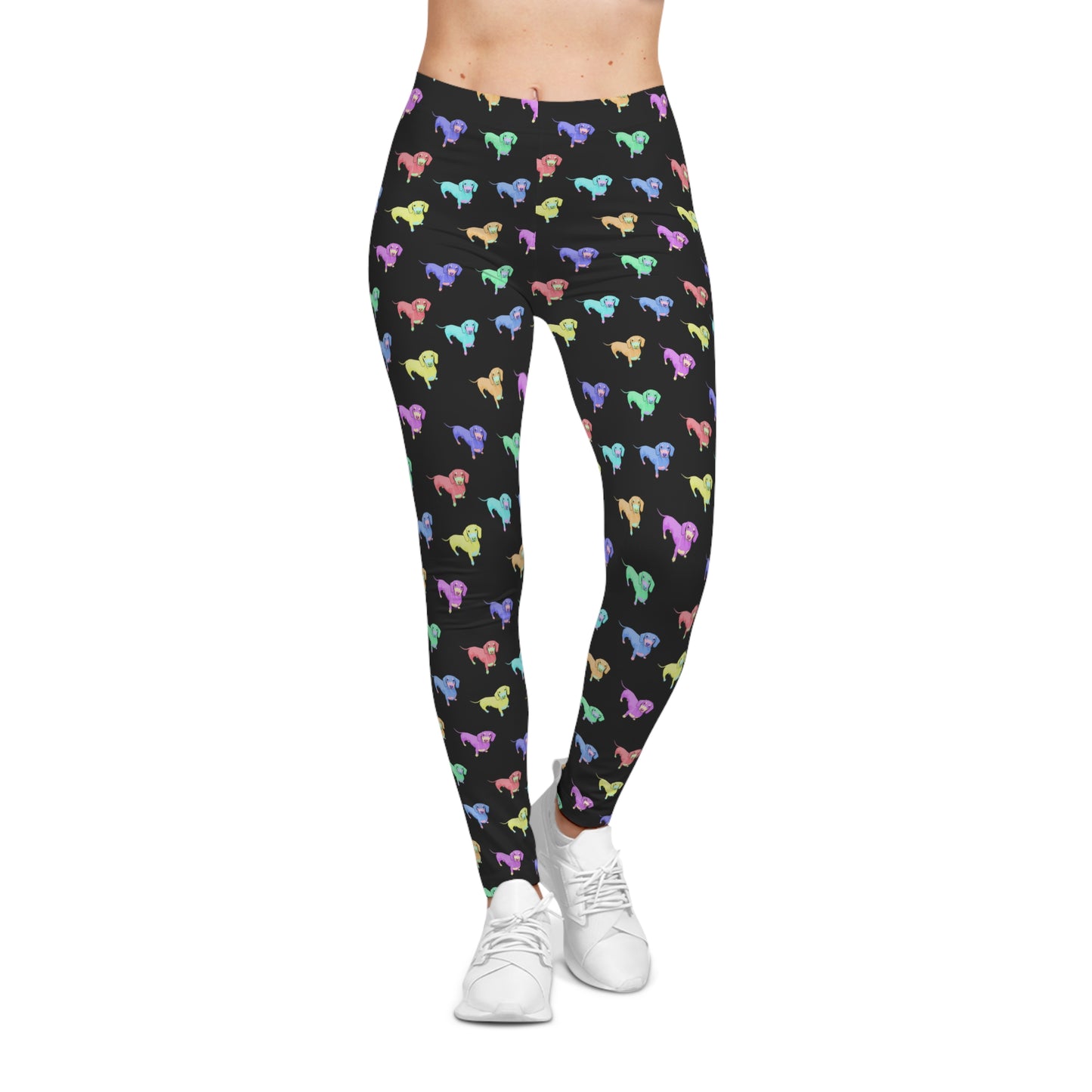 Rainbow Dachshunds | Leggings