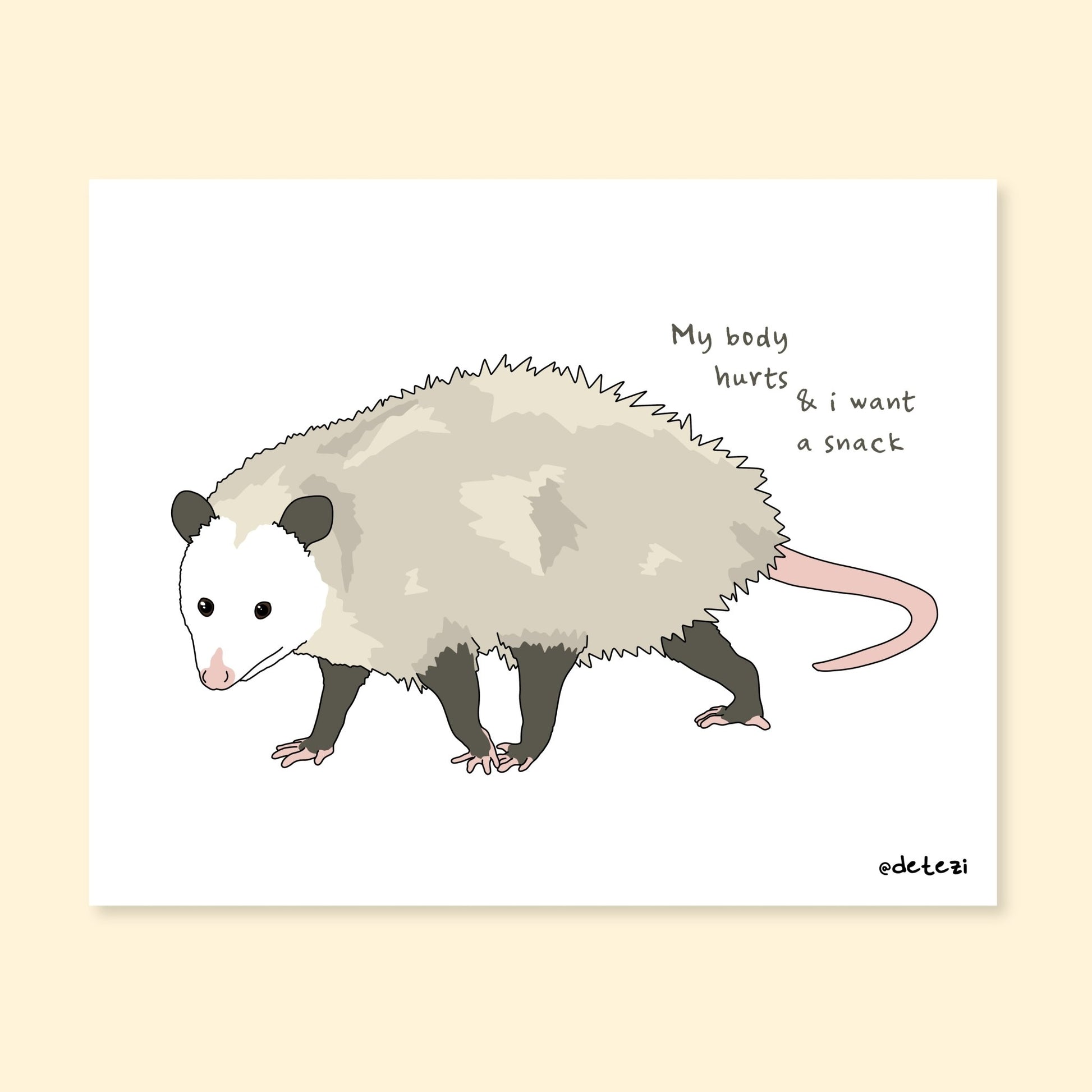 Damaged Print | My Body Hurts - Detezi Designs-