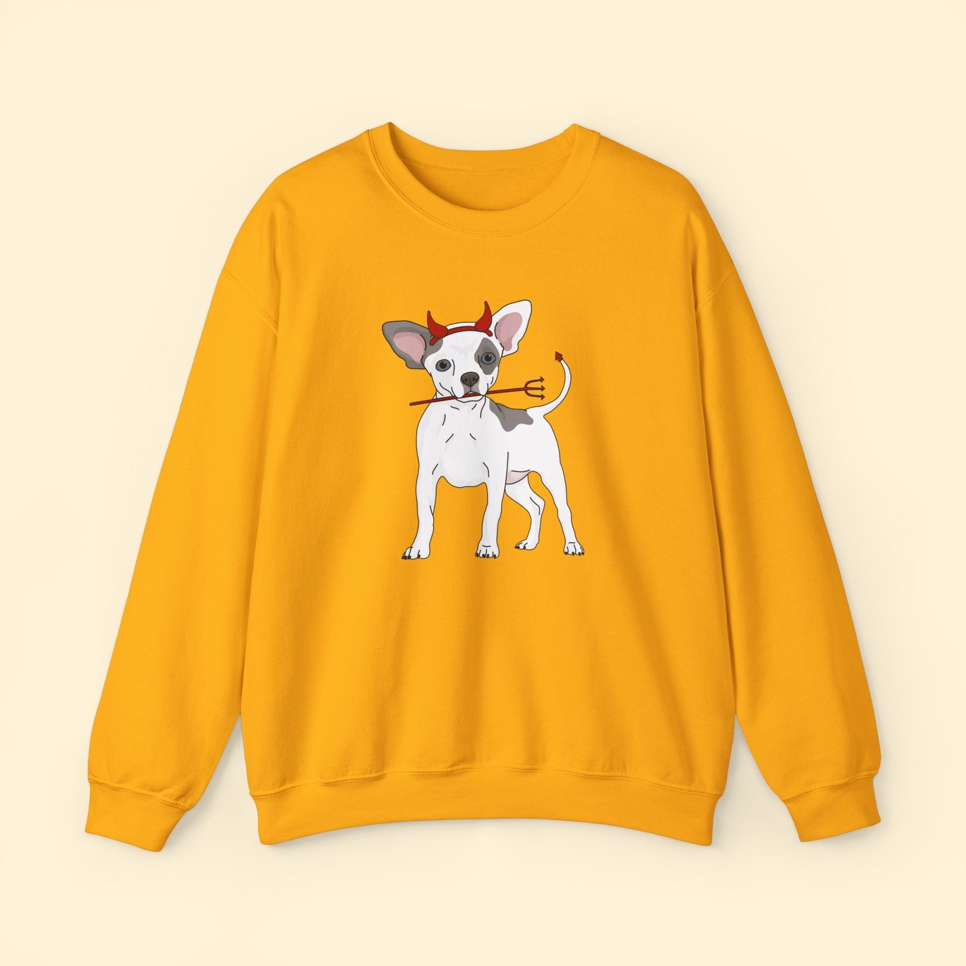 Devil Puppy | Crewneck Sweatshirt - Detezi Designs - 17650203480820071198