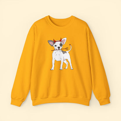 Devil Puppy | Crewneck Sweatshirt - Detezi Designs - 17650203480820071198