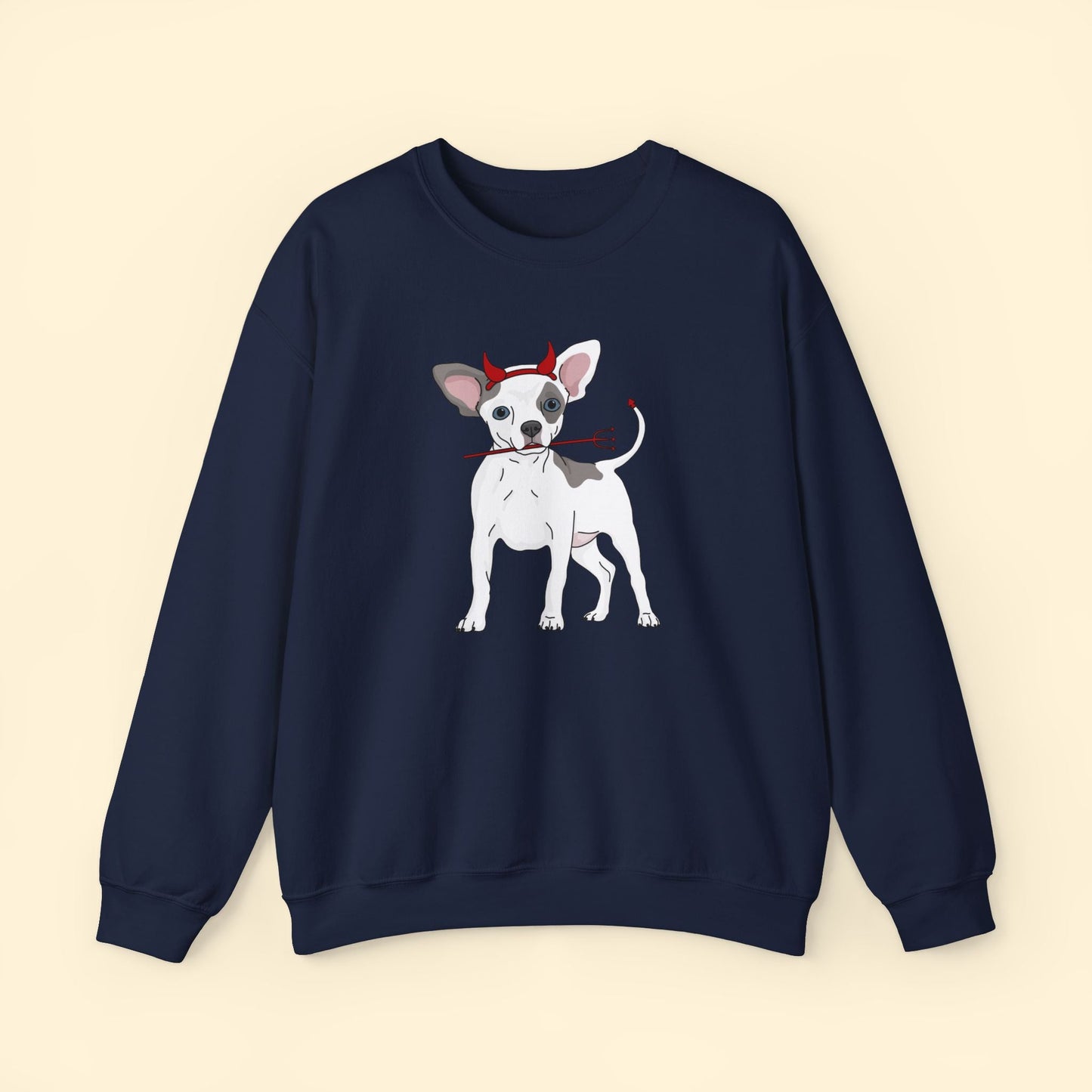 Devil Puppy | Crewneck Sweatshirt - Detezi Designs - 22448795261551564312