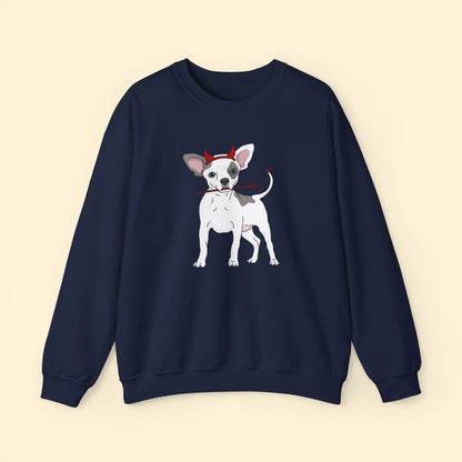 Devil Puppy | Crewneck Sweatshirt - Detezi Designs - 22448795261551564312