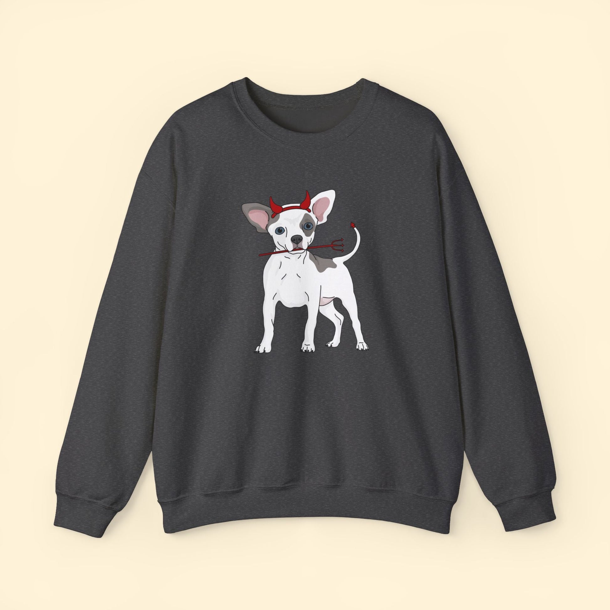 Devil Puppy | Crewneck Sweatshirt - Detezi Designs - 24794646918703604932