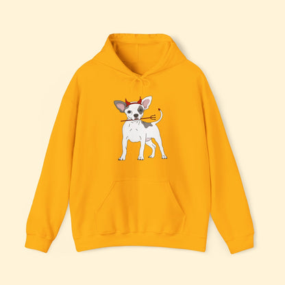 Devil Puppy | Hooded Sweatshirt - Detezi Designs - 27352280924954340098