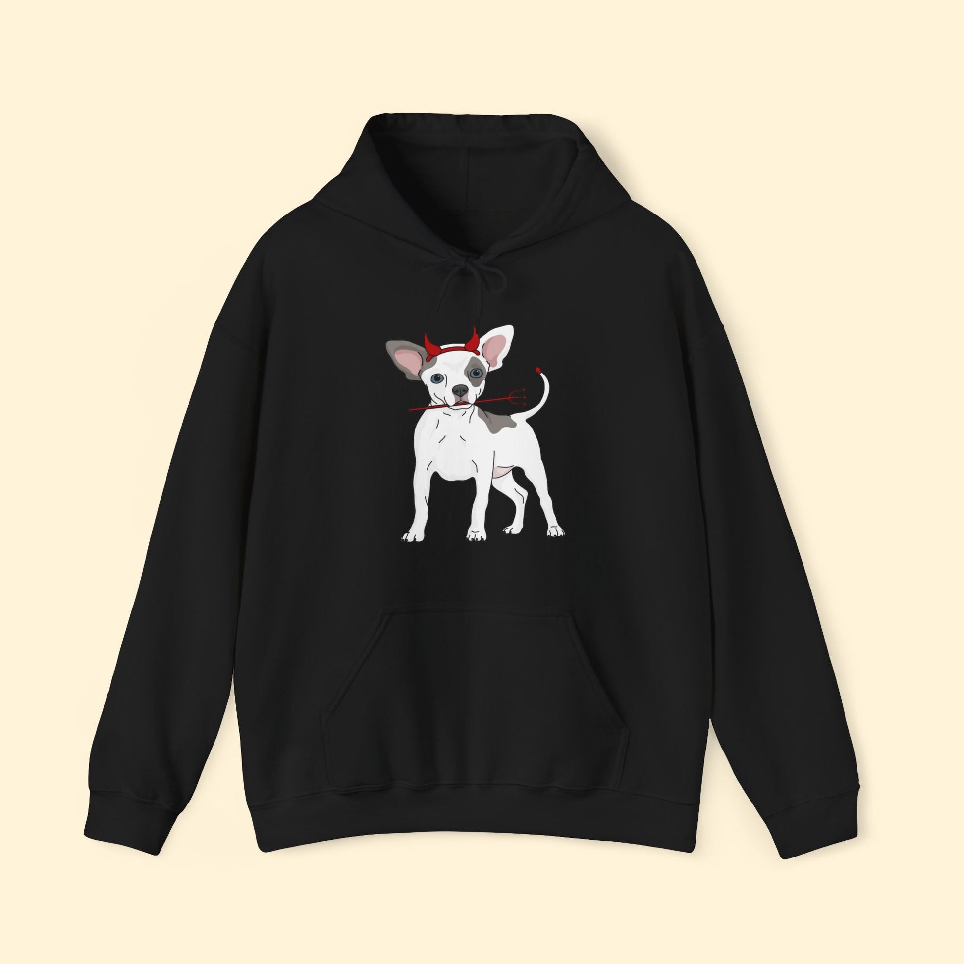 Devil Puppy | Hooded Sweatshirt - Detezi Designs - 28242883608885085367