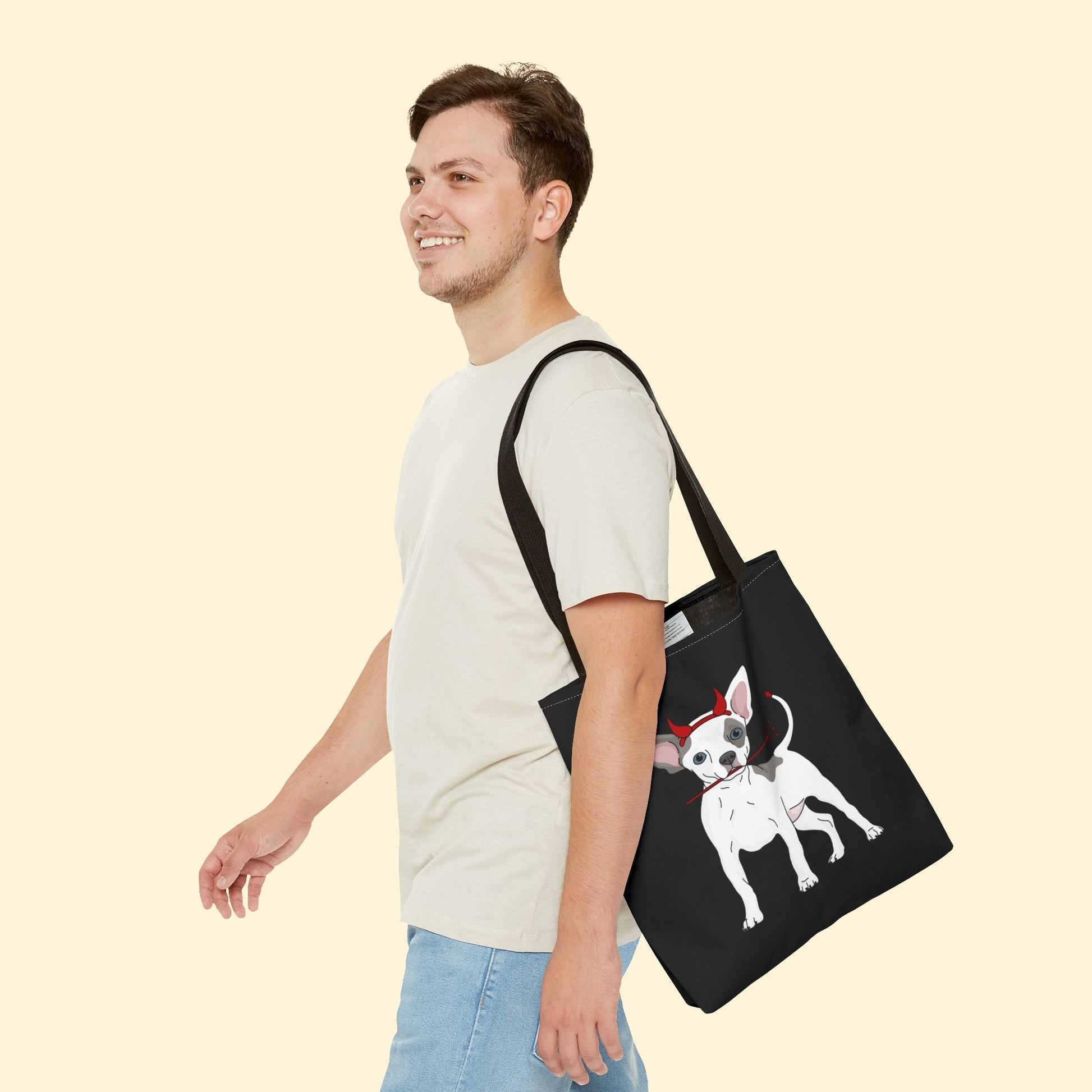 Devil Puppy | Tote Bag - Detezi Designs - 22254145510065572668