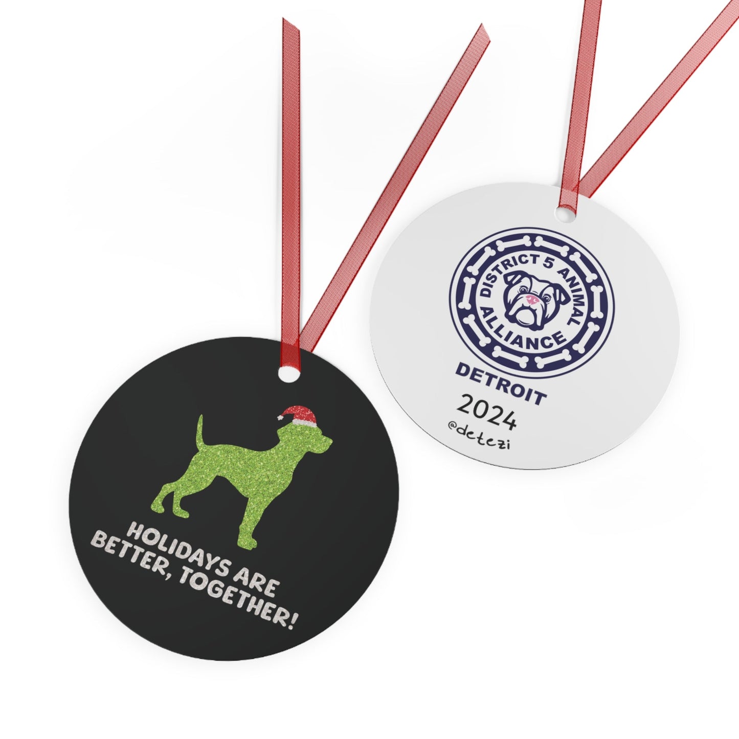 District 5 Animal Alliance Detroit | FUNDRAISER | 2024 Holiday Ornament - Detezi Designs - 36203628721391211199