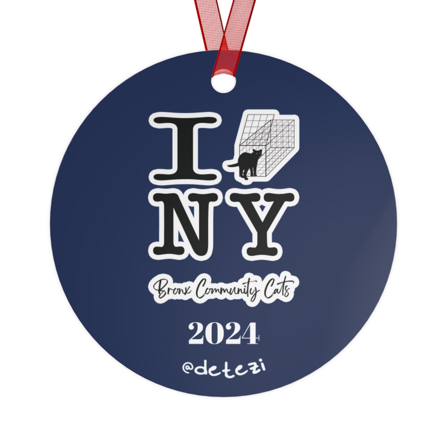 DJ | FUNDRAISER for Bronx Community Cats | 2024 Holiday Ornament - Detezi Designs - 17691410333175084732