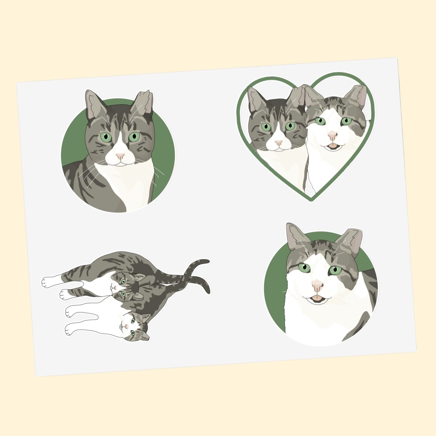 DJ & Lawrence | FUNDRAISER for Bronx Community Cats | Sticker Sheets - Detezi Designs - 29815416189670773114