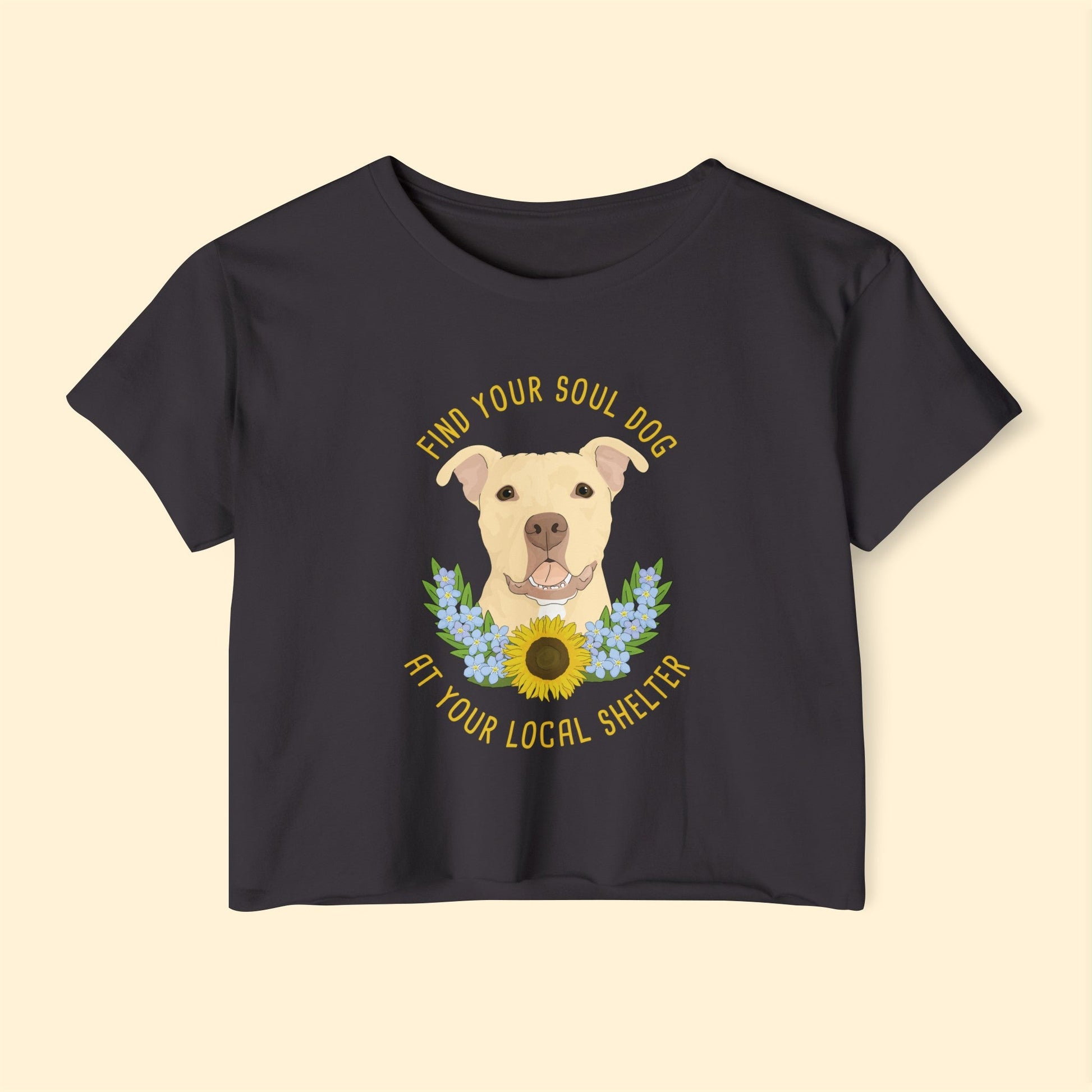 Dobby | FUNDRAISER for Friends of City Dogs Cleveland | Women's Festival Crop Top - Detezi Designs - 37052006155905258449