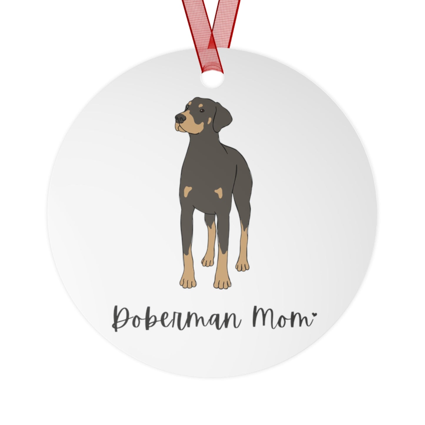 Doberman Mom | Holiday Ornament - Detezi Designs - 30487909724658135038