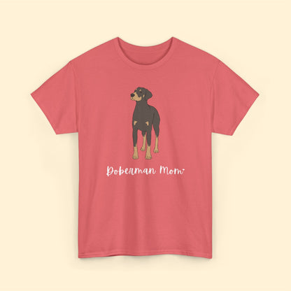 Doberman Mom | Unisex T-shirt - Detezi Designs-10937440616314360136