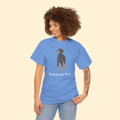 Doberman Mom | Unisex T-shirt - Detezi Designs-29469320500564245170