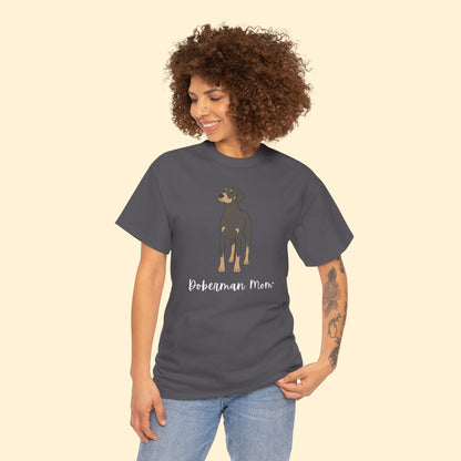 Doberman Mom | Unisex T-shirt - Detezi Designs-29469320500564245170