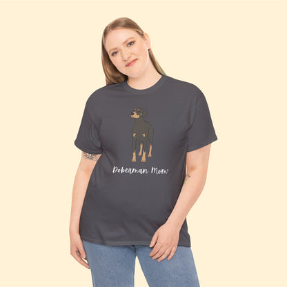 Doberman Mom | Unisex T-shirt - Detezi Designs-29469320500564245170