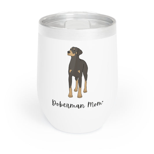 Doberman Mom | Wine Tumbler - Detezi Designs-26924377417488117426