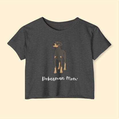 Doberman Mom | Women's Festival Crop Top - Detezi Designs-10665334955148227781