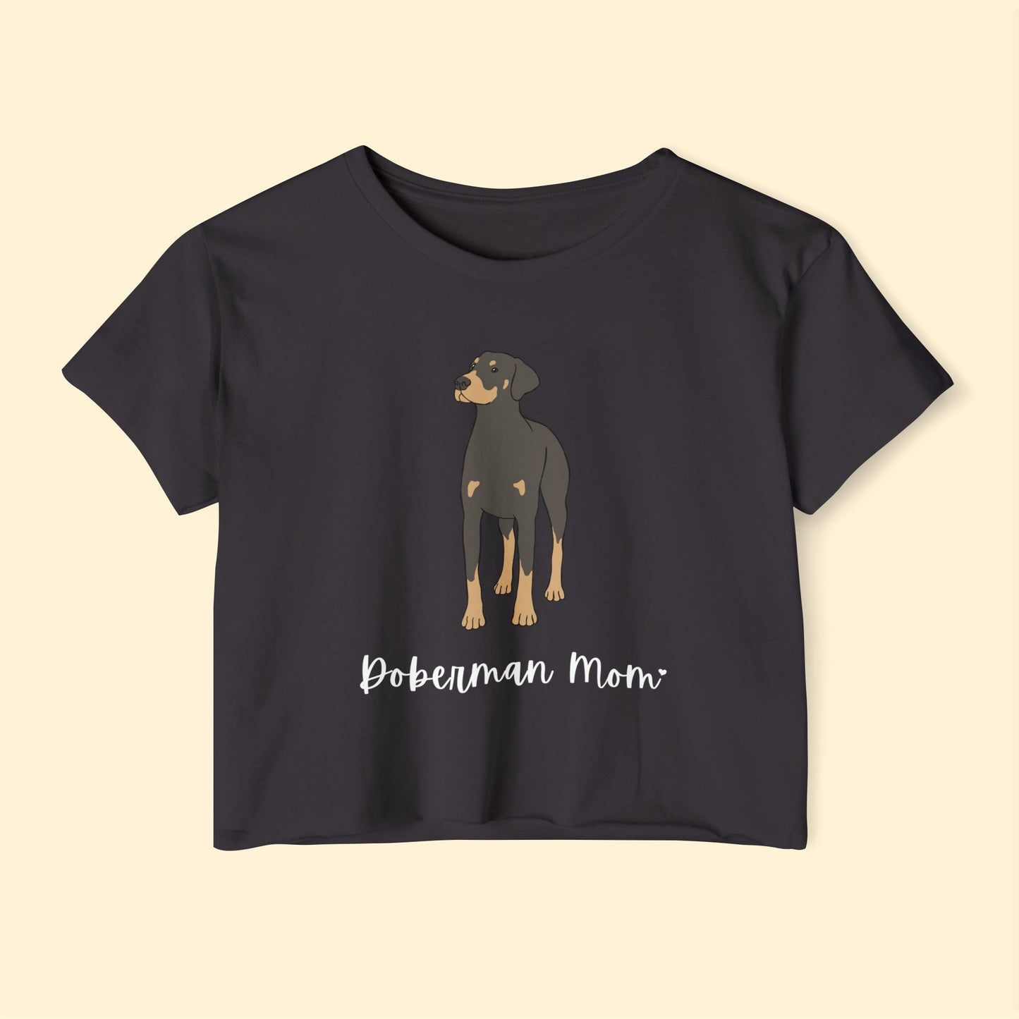 Doberman Mom | Women's Festival Crop Top - Detezi Designs-23367117821514737466