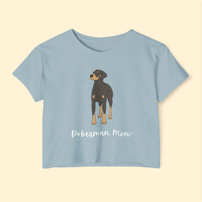 Doberman Mom | Women's Festival Crop Top - Detezi Designs-29181193967791909496