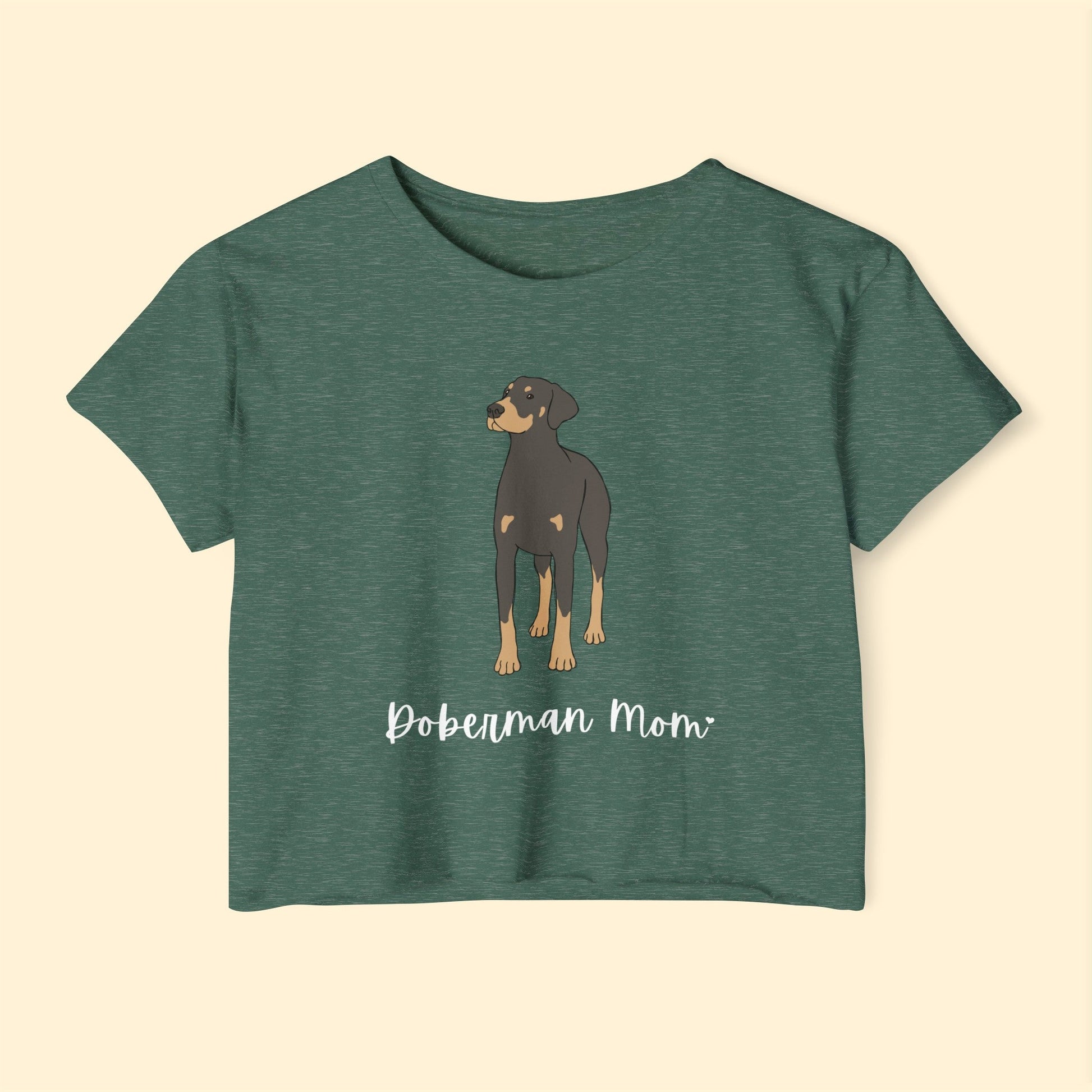 Doberman Mom | Women's Festival Crop Top - Detezi Designs-93465223685081261068