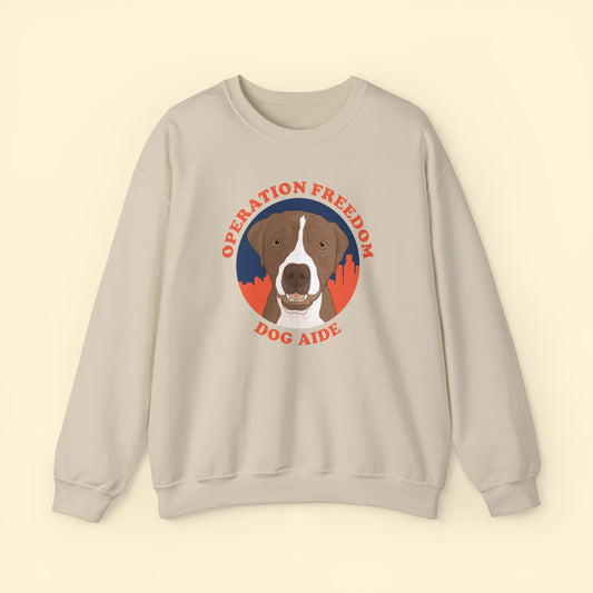 Dog Aide | FUNDRAISER | Crewneck Sweatshirt - Detezi Designs - 10566564138531244183