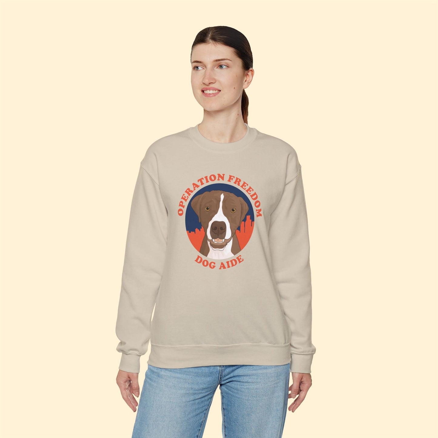 Dog Aide | FUNDRAISER | Crewneck Sweatshirt - Detezi Designs - 24268108241080357600