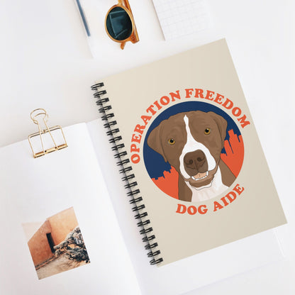 Dog Aide | FUNDRAISER | Spiral Notebook - Detezi Designs - 30520112462111677306