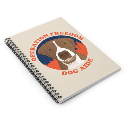 Dog Aide | FUNDRAISER | Spiral Notebook - Detezi Designs - 30520112462111677306