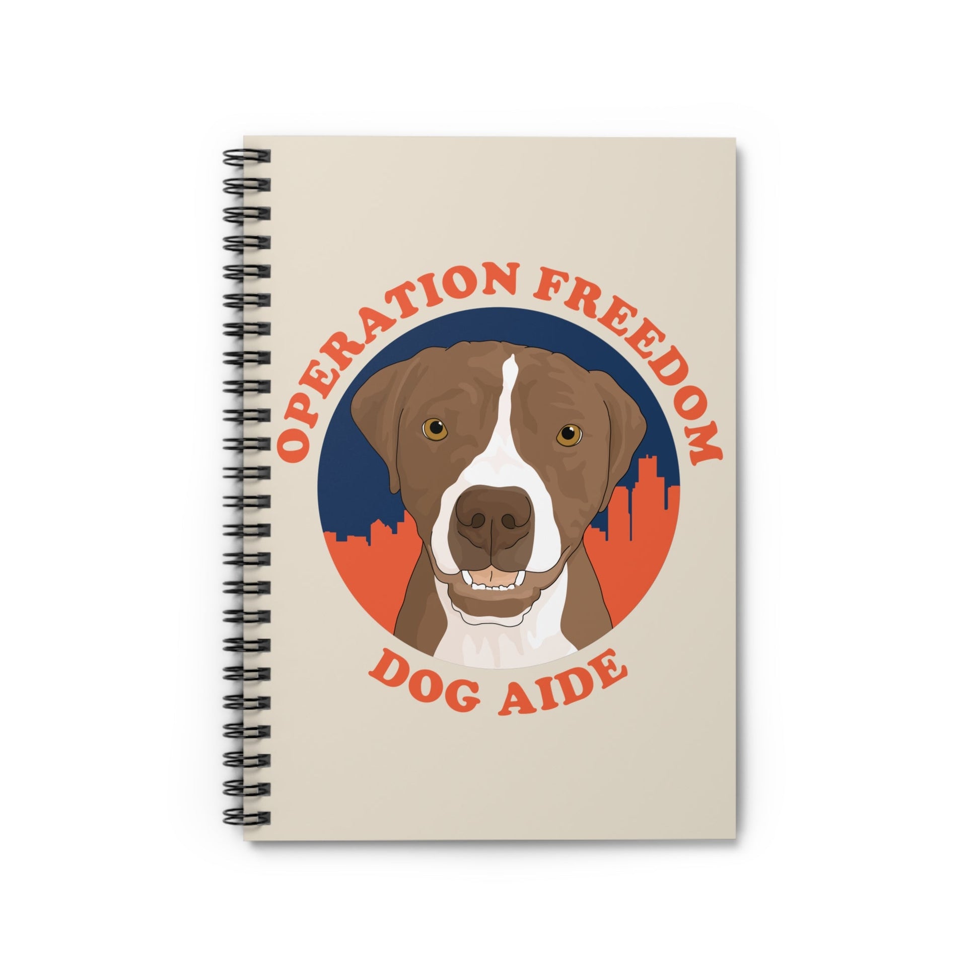 Dog Aide | FUNDRAISER | Spiral Notebook - Detezi Designs - 30520112462111677306