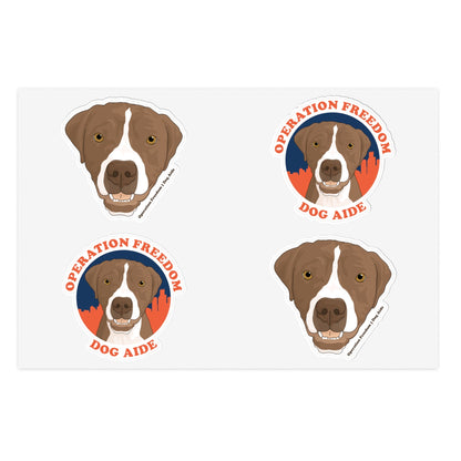 Dog Aide | FUNDRAISER | Sticker Sheet - Detezi Designs - 14882087877301119632