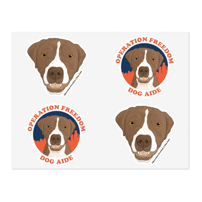 Dog Aide | FUNDRAISER | Sticker Sheet - Detezi Designs - 27290906211087106749