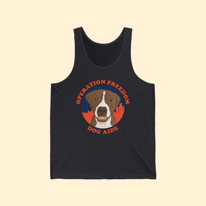 Dog Aide | FUNDRAISER | Unisex Jersey Tank - Detezi Designs - 14772592838033388703