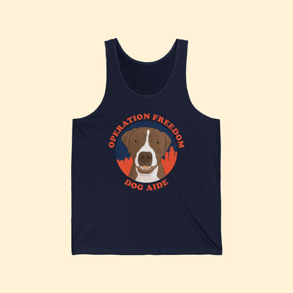 Dog Aide | FUNDRAISER | Unisex Jersey Tank - Detezi Designs - 19480199567407339772