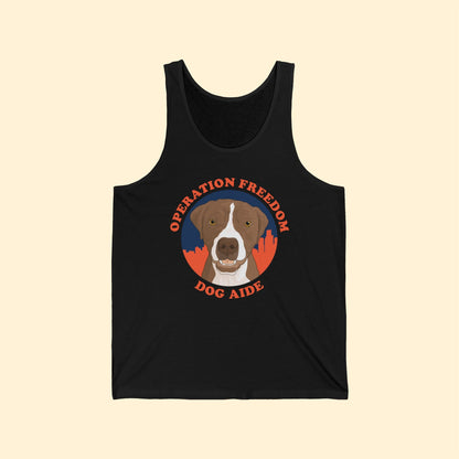 Dog Aide | FUNDRAISER | Unisex Jersey Tank - Detezi Designs - 48649443038275387393