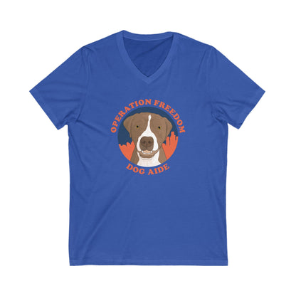 Dog Aide | FUNDRAISER | Unisex V - Neck Tee - Detezi Designs - 25234689787102922666