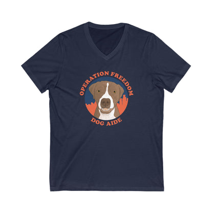 Dog Aide | FUNDRAISER | Unisex V - Neck Tee - Detezi Designs - 28149220795291234221