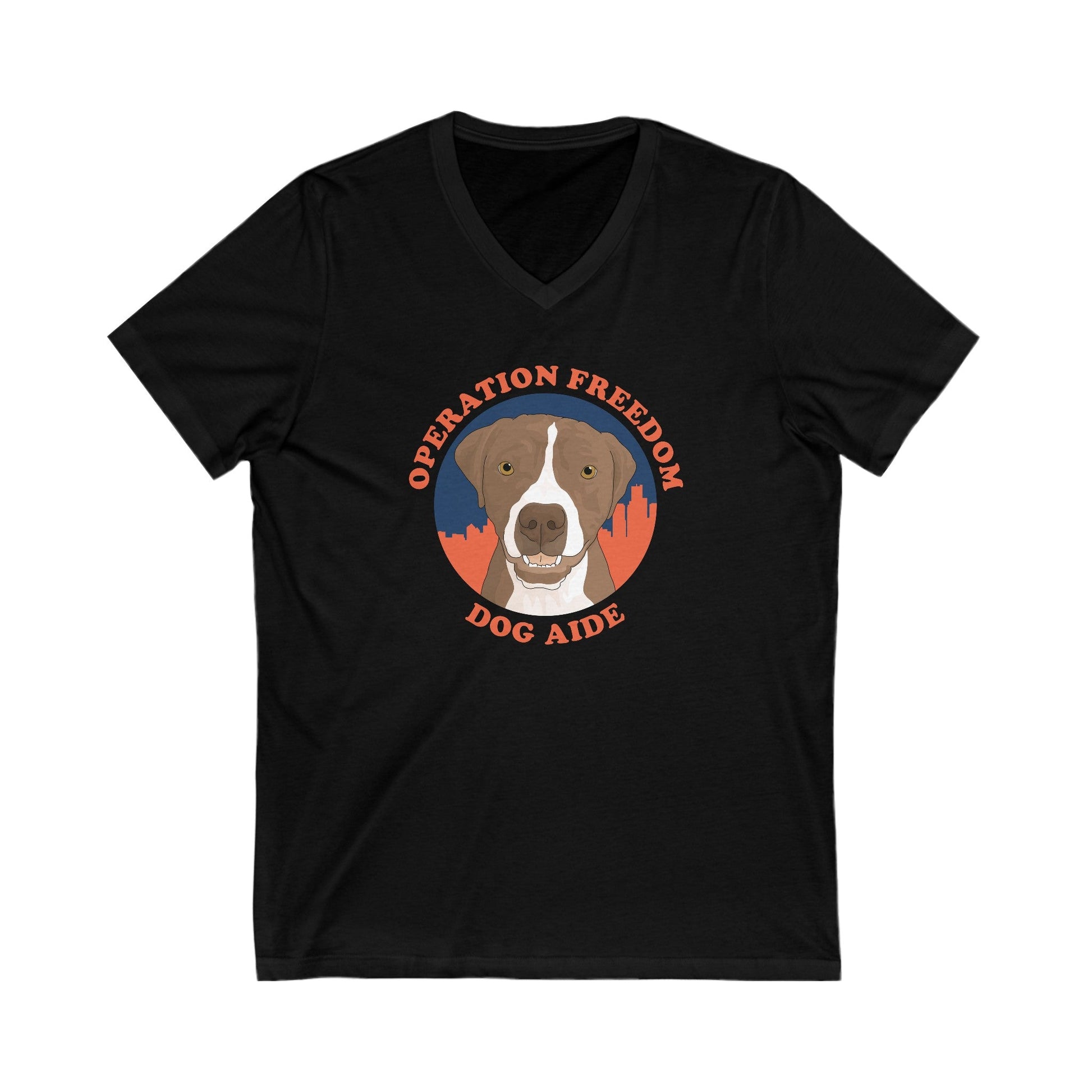 Dog Aide | FUNDRAISER | Unisex V - Neck Tee - Detezi Designs - 53298671796497153584