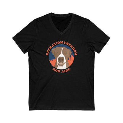 Dog Aide | FUNDRAISER | Unisex V - Neck Tee - Detezi Designs - 53298671796497153584