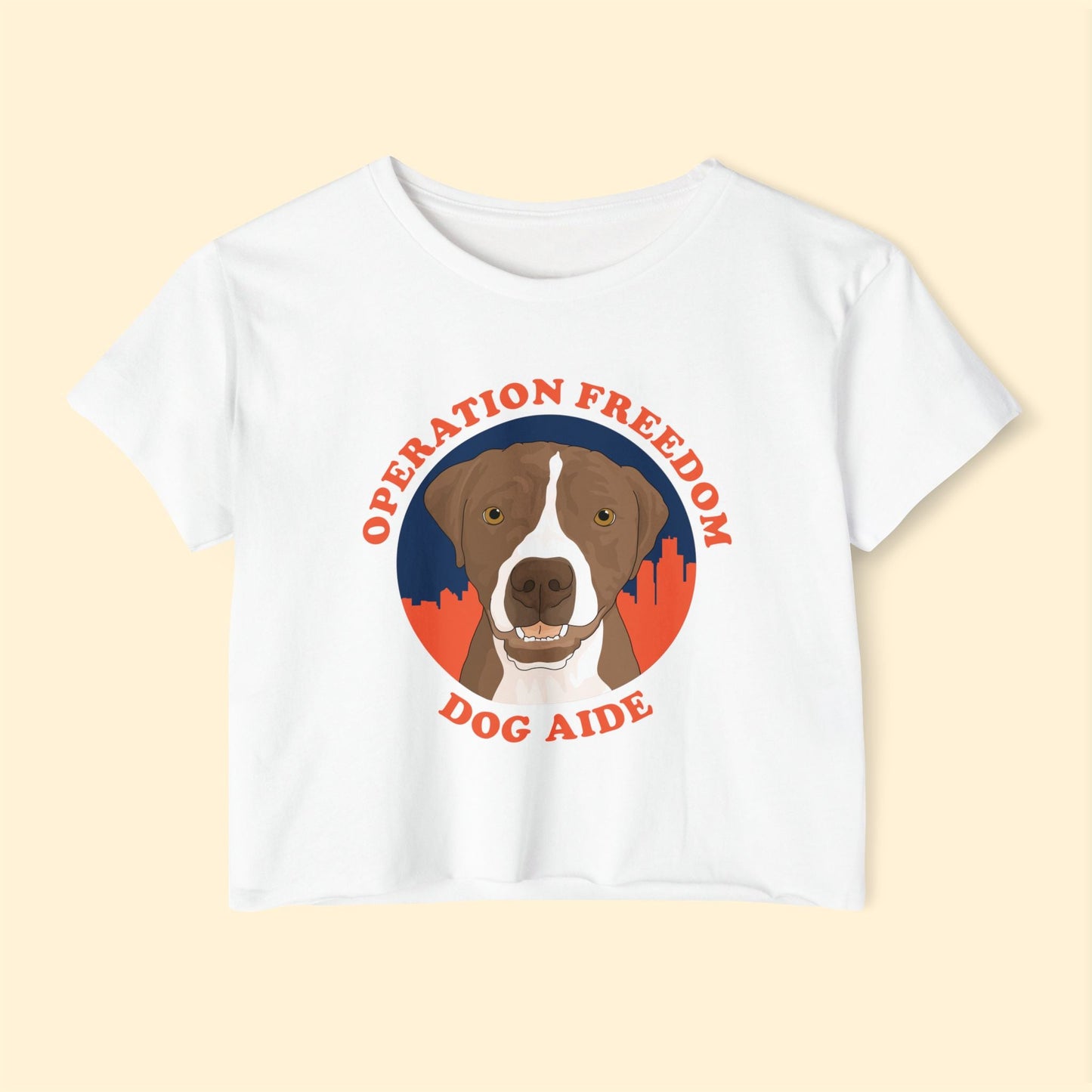 Dog Aide | FUNDRAISER | Women's Festival Crop Top - Detezi Designs - 10790248945832063485